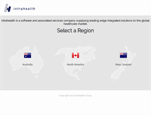 Tablet Screenshot of intrahealth.com