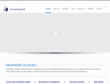 Tablet Screenshot of intrahealth.com.au